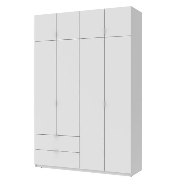 Шкаф распашной с антресолью Doros Лукас 160х50х240 см Белый (DRS-011193) | Зображення 1