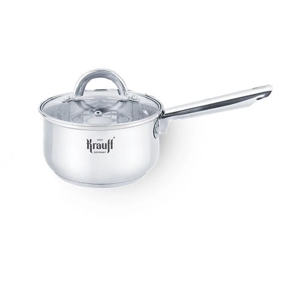 Ковш кухонный Krauff Steil 26-238-072, 1.2 л, 14 см, из нержавеющей стали с крышкой, для всех типов плит | Зображення 6