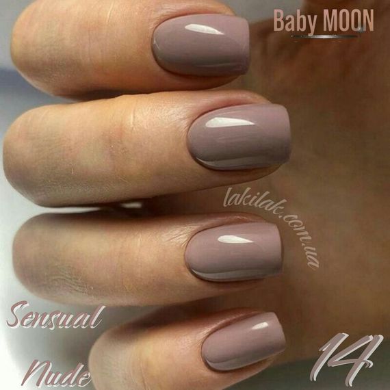 Гель-лак BABY MOON Sensual Nude №14 бежевый темный, 6 мл