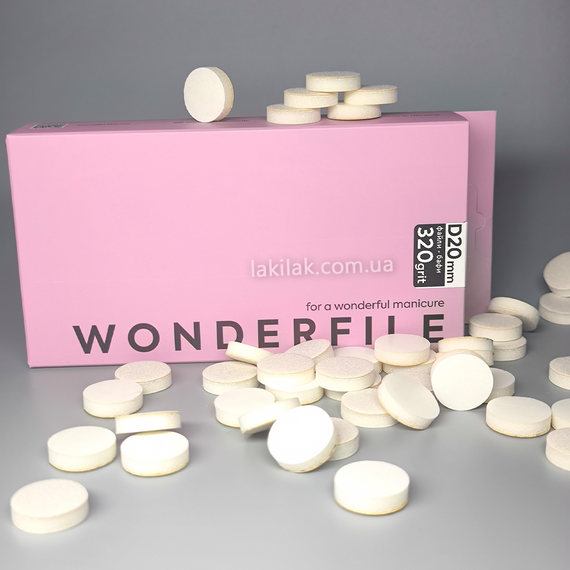 Файл-бафи 320гріт для пододиску 20мм Wonderfile (50шт)