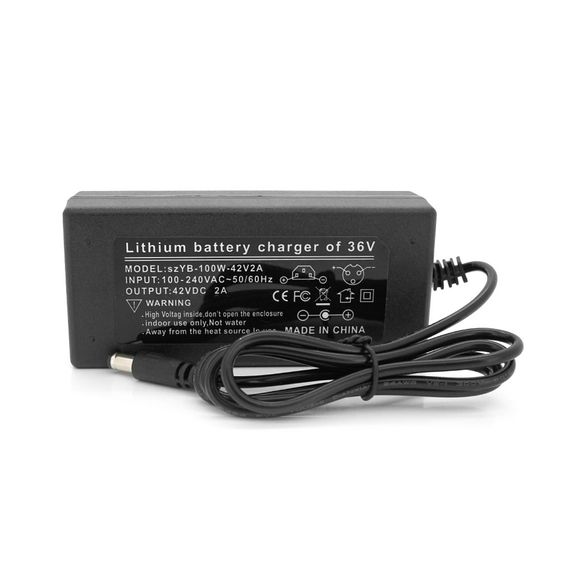 Зарядний пристрій для акумуляторів Li-ion 36V2A(42V),10S,штекер 5.5*2.5,з індикацією,BOX | Зображення 1