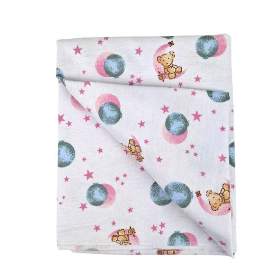 Пелюшка SoundSleep Sleepy Bear фланель 90х110 см біла (2800004643986) | Зображення 5
