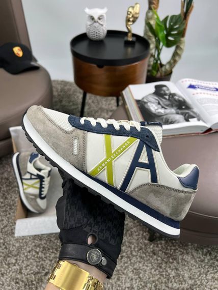 Чоловічі кросівки Exchange AX Grey White замша , текстиль , В'єтнам 44 28 | Зображення 7