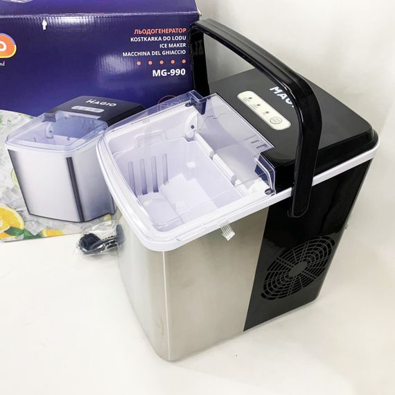 Ледогенератор воздушный Magio MG-990 120 Вт 12 кг, Генератор льда, Ледогенератор для кафе и ресторанов FA-61