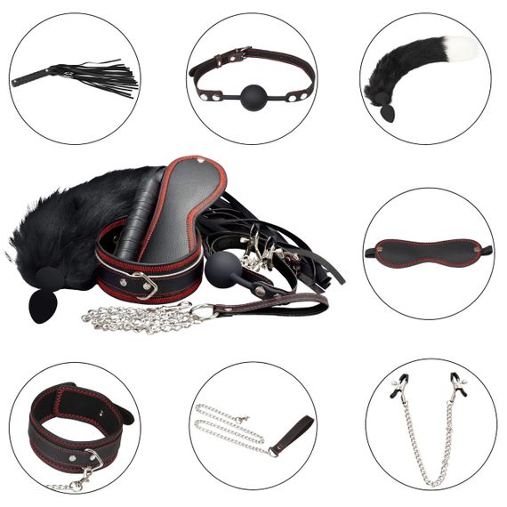 Набор БДСМ - Erospace Wild Play BDSM Set 7 pcs C8 sexstyle | Зображення 5