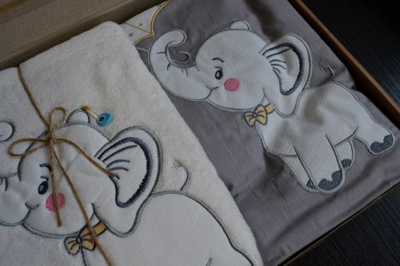 Дитяча постільна білизна з плюшевим пледом Elita Baby в ліжечко Fil Gri | Зображення 2