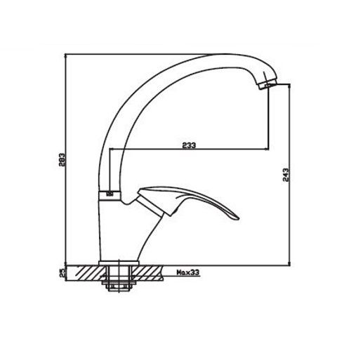 Змішувач для кухні Haiba MARS 777 білий HB0275 | Зображення 1
