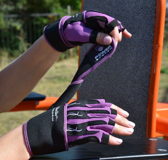Перчатки для фитнеса Power System PS-2710 Fitness Chica жіночі Purple XS | Зображення 5