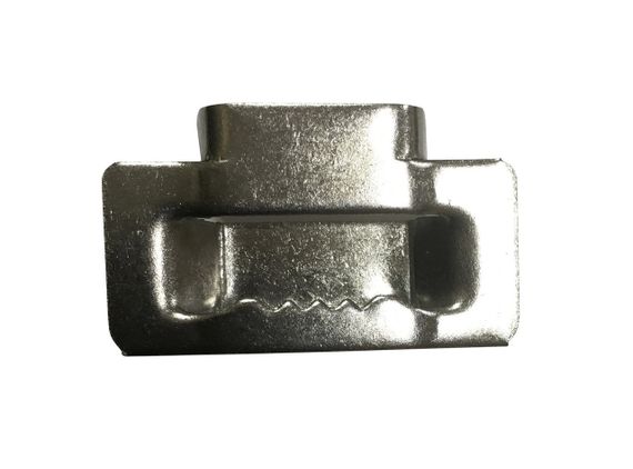 Скрепа бандажна СБн-20 PRO 100шт сталь нержавіюча для стрічки бандажної Ny95505349 | Зображення 1