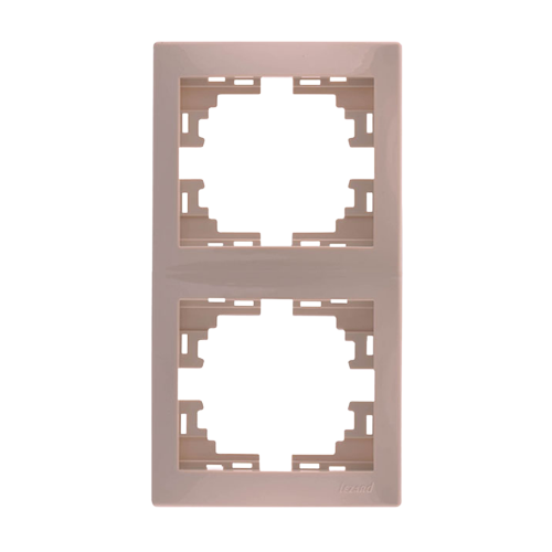 MIRA крем Рамка вертикальна 2-а без вставки Лезард