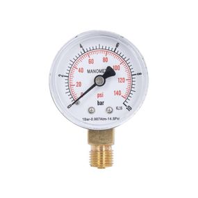 Манометр Thermo Alliance Standart 10 барів 1/4", нижнє під'єднання SD17010B