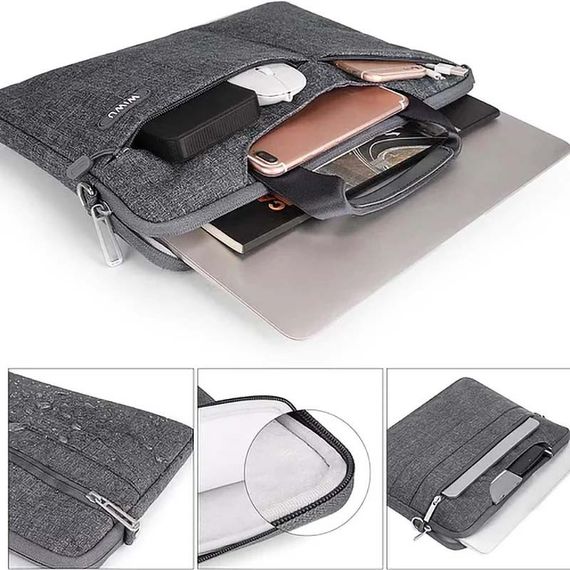 Сумка для ноутбуку WIWU City Commuter Bag 15.6" Grey | Зображення 2