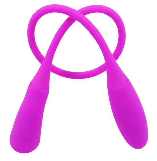 Гибкий двусторонний вибратор PRETTY LOVE - Snaky Vibe, BI-014327-2 Sex Aura | Зображення 2