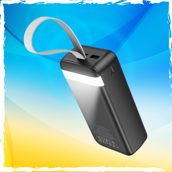 PowerBank 30000mAh BOROFONE BJ14B. Павербанк, повербанк 30000. З Led-лампою | Зображення 1