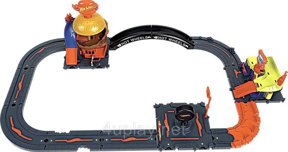 Трек Хот Вілс Сіті Транспортні шляхи для міста Hot Wheels City Track Pack Набір чорних доріжок | Зображення 3