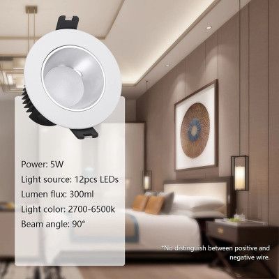 Светильник точечный Yeelight Mesh LED Downlight M2 5W 350lm 2700 - 6500K (YLTS02YL) | Зображення 6