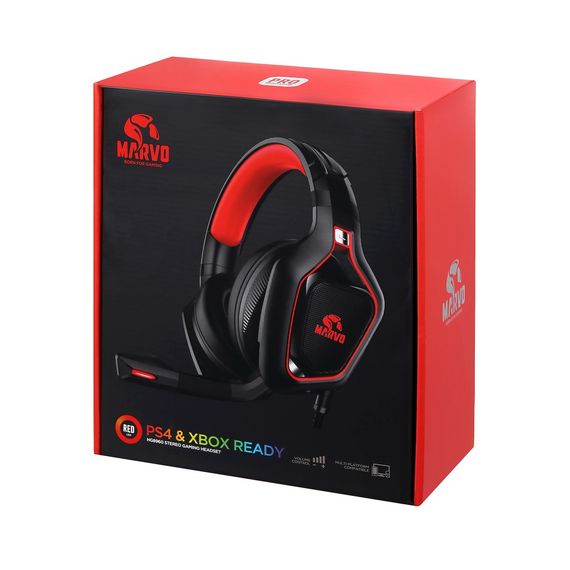 Навушники Marvo HG8960 Pro Red-LED Black/Red (HG8960) | Зображення 5