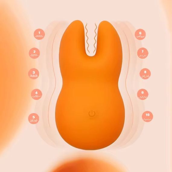 Вібратор для клітора із роздвоєним кінчиком Sweet Em Velvet Lure, жовтий Sex Aura | Зображення 5