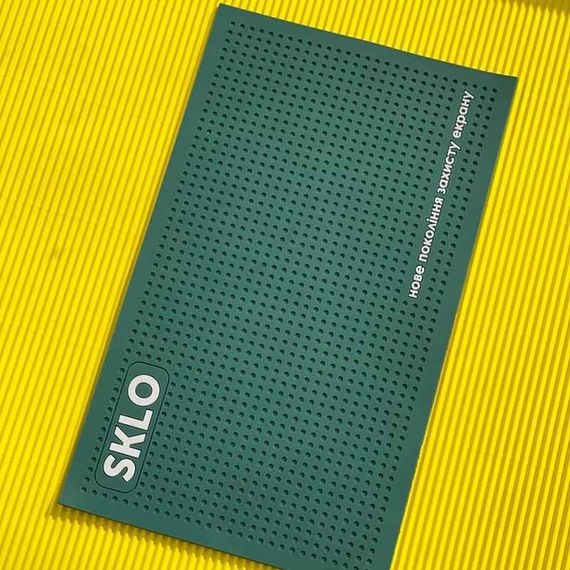 Антискользящий коврик SKLO для поклейки защиты экрана смартфонов (22x13 см) | Зображення 1