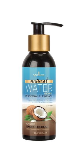 Змазка на водній основі Sensuva Natural Water-Based Exotic Coconut (125 мл) без гліцерину і парабенів
