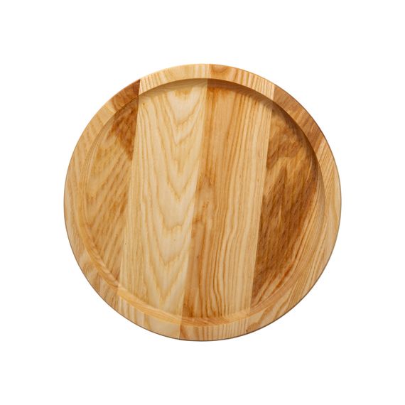 Круглая сервировочная доска 30 см для подачи нарезок, ясень T3W300