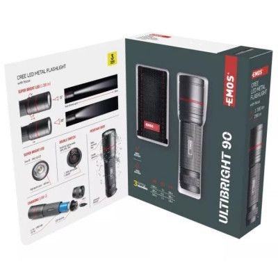 Фонарь EMOS P3190 1200Lm Li-ion Metal (P3190) | Зображення 4