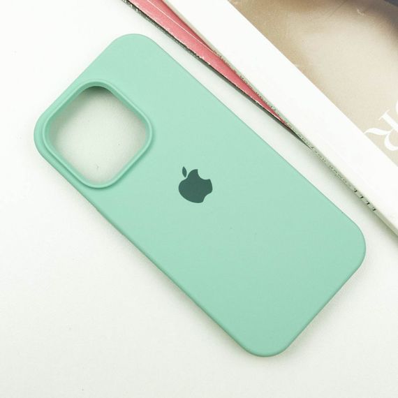 Чехол Silicone Case Full Protective (AA) для Apple iPhone 16 Pro (6.3") Бирюзовый / Turquoise | Зображення 1