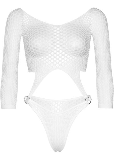 Еротичне боді Leg Avenue Top bodysuit with thong back White sexstyle | Зображення 2