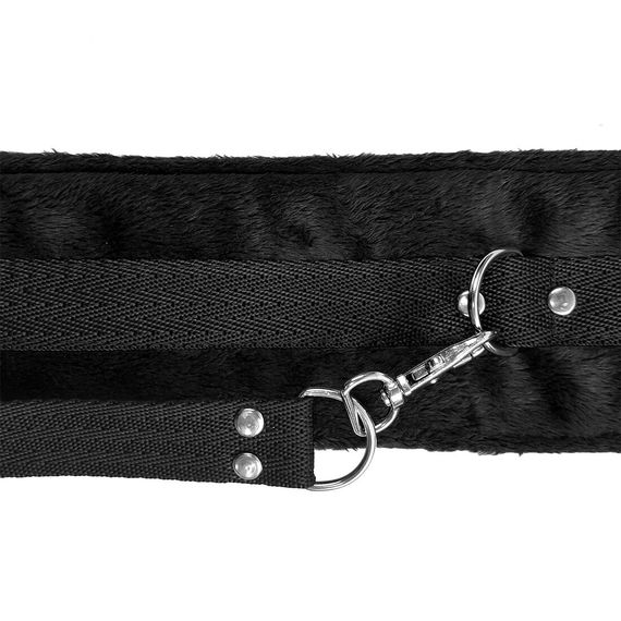 Набір нашийник з повідцем та маска Art of Sex - Soft Touch Light, Чорний | Зображення 6