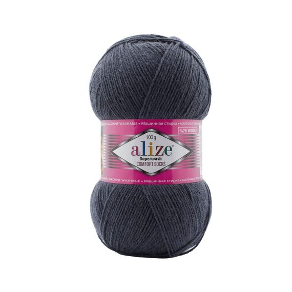 Alize Superwash Comfort Socks, сіро-синій 872