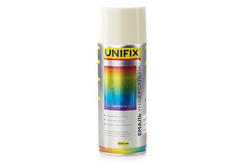 Емаль акрилова універсальна RAL 7035 Світло-сірий гл. 400 мл UNIFIX