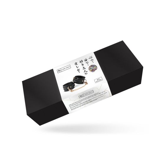 Поножи Liebe Seele Black Organosilicon Anklecuffs, экокожа | Зображення 4