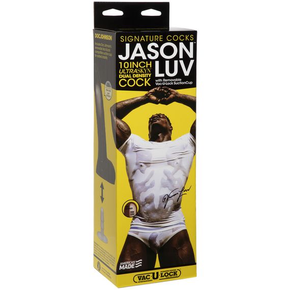 Фалоімітатор Doc Johnson Jason Luv 10 Inch Cock, зі зліпка пеніса, Vac-U-Lock, діаметр 5,1 см | Зображення 4