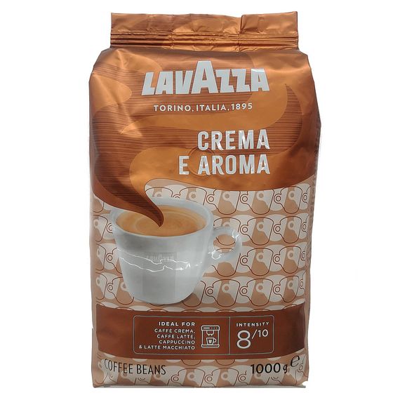 Кофе в зернах Lavazza Crema e Aroma 1кг Коричневая Лавацца Оригинал Италия смесь 40% Арабики и 60% Робусты | Зображення 1