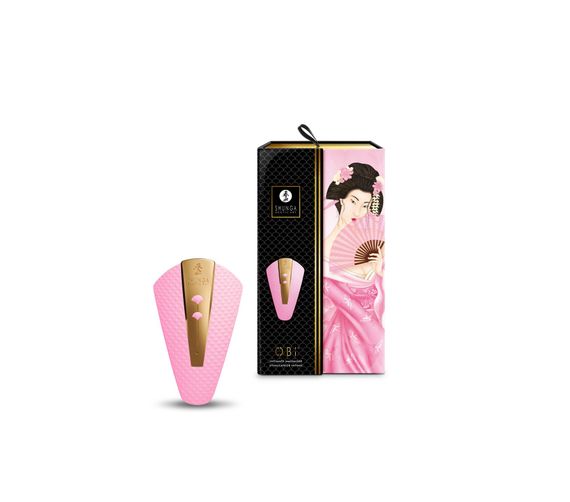 Кліторальний вібратор Shunga Obi Light Pink | Зображення 5