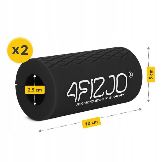 Розширювальні накладки на гриф 4FIZJO Fat Grip 2 шт силіконові Black (P-5905973404327) | Зображення 8