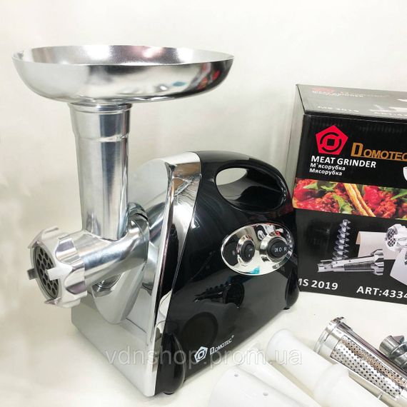 Электромясорубки электрические бытовые Domotec, Мощная компактная мясорубка для дома FX-22 | Зображення 6