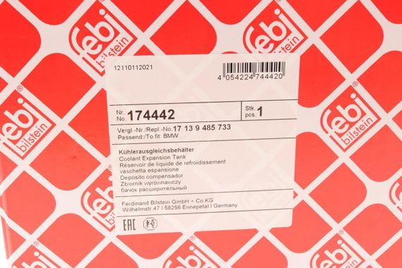 Бачок розширювальний BMW 5 G30 G31 6 G32 7 G11 G12 8 G14 G15 G16 2.0-3.0i 16- 174442 | Зображення 8