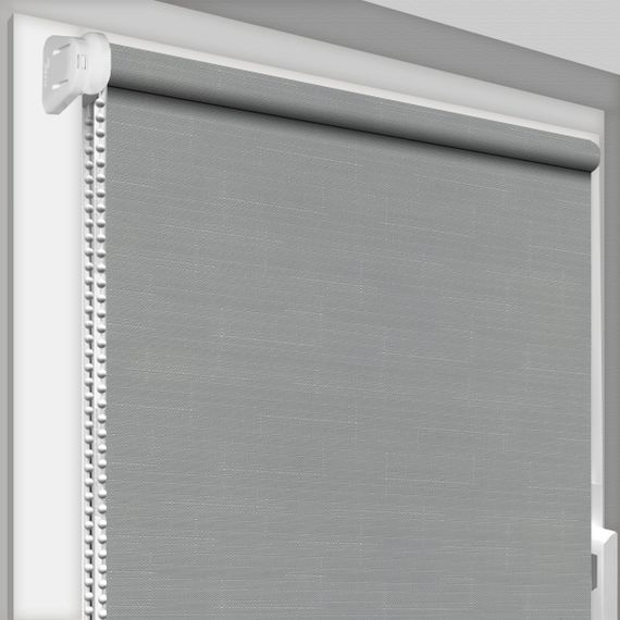 Рулонная штора Rolets Лён 1-7389-525 52.5x170 см открытого типа Серебристая