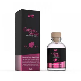 Съедобный массажный гель для интимных зон Intt Cotton Candy (30 мл) Sex Aura