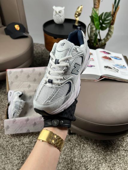 Кроссовки New 530 Premium White Navy Silver весна / літо / осінь В3662 38 24.5 см | Зображення 2