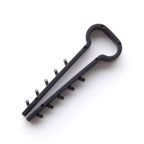 Дюбель-ялинка (14х6) для плоских дротів чорний (пач 100шт) APRO FT-145B1