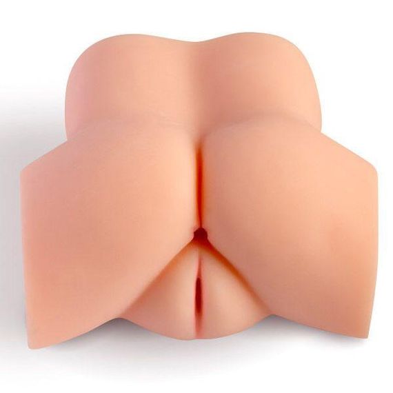 Мастурбатор-полуторс с вибрацией Real Body Real Tess, вагина и анус, 18х15 см Sex Aura | Зображення 3