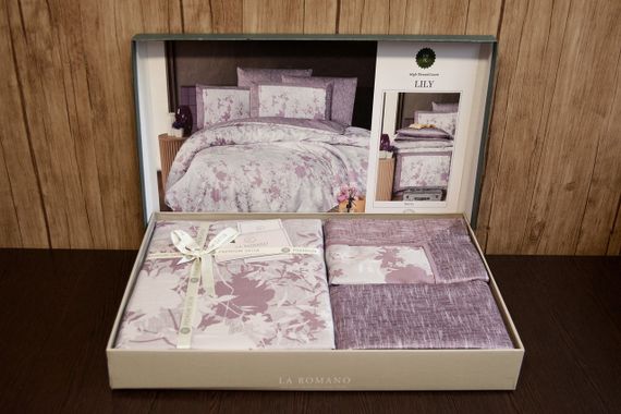 Постільна білизна La Romano Premium Satin 200×220 Lily Berry | Зображення 3