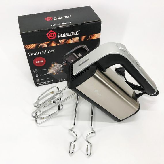 Ручной миксер для яиц и теста Domotec R.6664, Двухвенчиковый миксер ручной ординарный UI-91 | Зображення 8