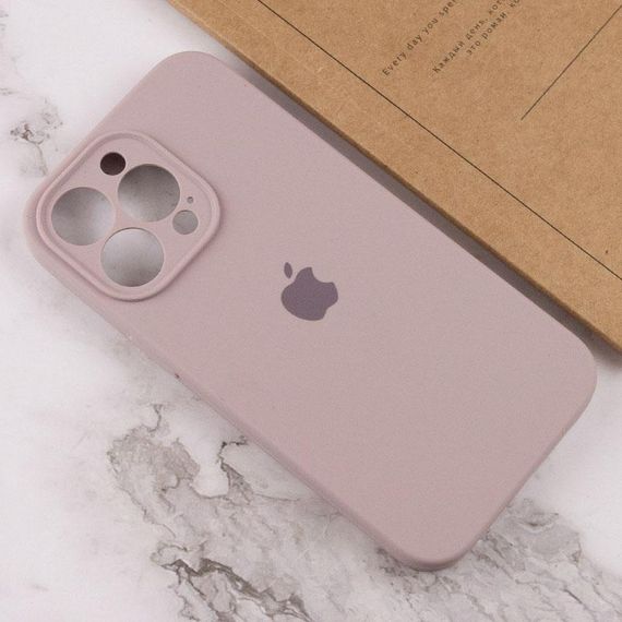 Чехол Silicone Case Full Camera Protective (AA) для Apple iPhone 14 Pro (6.1") Серый / Lavender | Зображення 3