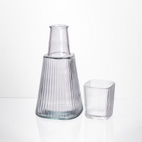 Глечик 1 літр зі склянкою 1 шт по 200 мл Прозорий HP-19-PYF-1