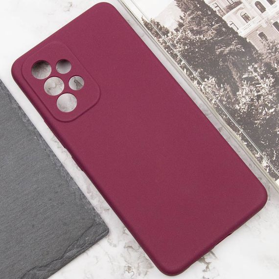 Чохол Silicone Cover Lakshmi Full Camera (AAA) для Samsung Galaxy A52 4G / A52 5G / A52s Бордовий / Plum | Зображення 4
