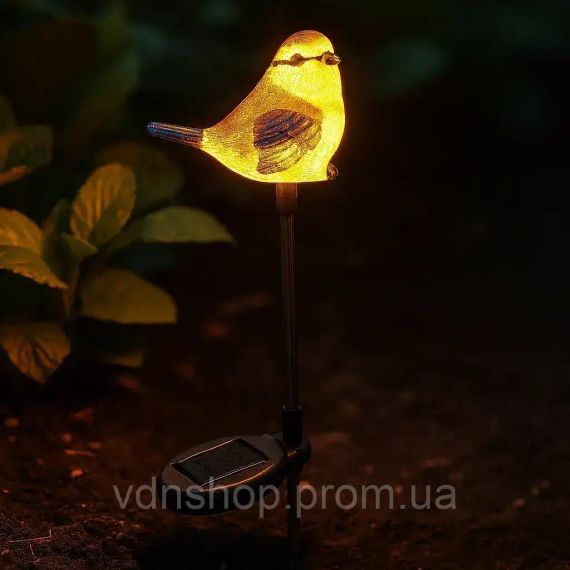 Садовий світильник на сонячній батареї 1шт, Птах / Декоративний ліхтар / Вуличний світильник на акумуляторі | Зображення 5