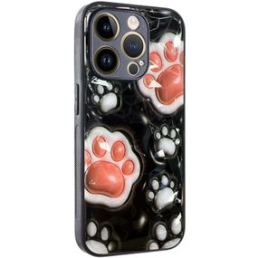 TPU+PC чехол Prisma Plushie для Apple iPhone 15 Pro (6.1") Paws